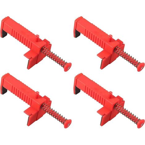 Lot de 4 clips de fixation pour ligne de brique de 8,9 à 11,9 cm, pour chemins de brique, tiroir, truelle de brique, outil de fixation pour bâtiment, construction de brique, extracteur de fil de (1/5)