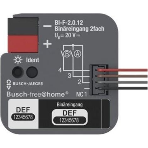 Binäreingangsmodul Busch Jaeger bi-f-2.0.12 0,25 W kompakt