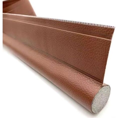 Déflecteur de courant d'air pour bas de porte - Réglable d'un côté - 33 cm - Pour le refroidissement et la réduction du bruit (Marron) (1/3)