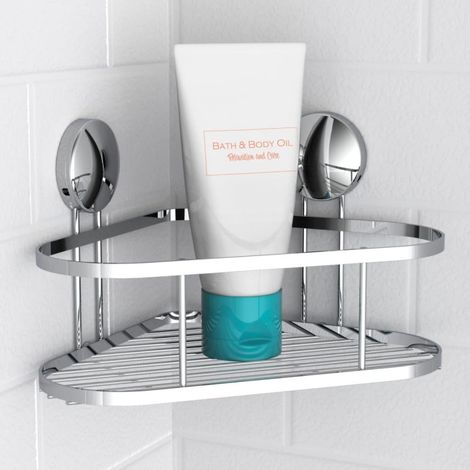 Panier de douche Chrome 22x18x13 cm EISL (1/4)