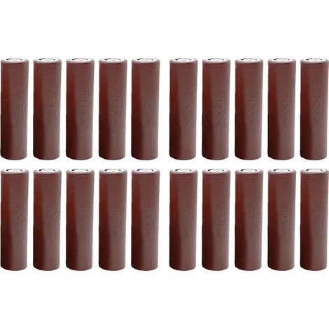 Batteria ricaricabile, capacità 3000 mAh, elevata velocità di scarica, HG2 20 pezzi (1/2)
