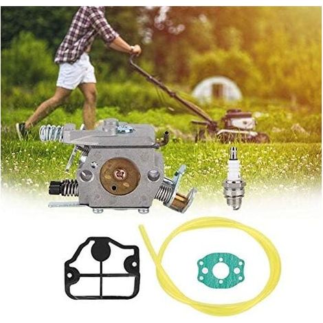 Ede Kit de carburateur pour tronçonneuse Husqvarna 36 41 136 137 141 142 et kit de remplacement de carburateur pour tronçonneuse Zama C1Q-W29E