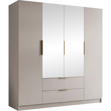 Armario Closico Cadron II, Cachemira, 216x200x60cm, Puertas de armario: Con bisagras, Número de estantes: 0