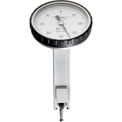 Comparador de pie de rey orientable, Käfer, Ø del anillo exterior : 40 mm, lectura 0,002 mm, rango de medida 0,2 mm, graduación del esfera : 0-100-0 (1/3)