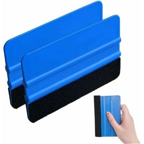 Lot de 2 Raclettes en Plastique Souple pour Pose d’Autocollants et Films Vinyle – Grattoir à Feutre Doux pour Application Sans Bulles (1/4)