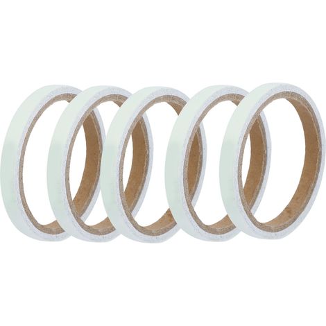 10 pièces de ruban adhésif lumineux phosphorescent autocollant pour scène, antidérapant (bleu aigue-marine, 1 cm x 3 mètres) (1/5)