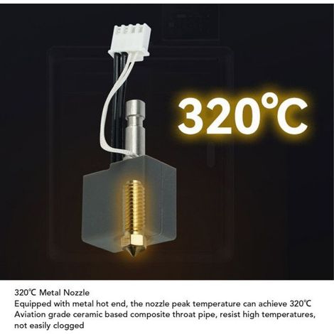 Kit d'Hotend pour imprimante 3D, kit en laiton, sortie rapide, kit pneumatique, buse de 0,6 mm (1/5)