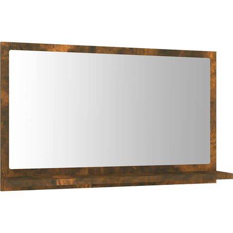 Maison Exclusive - Espejo de baño madera contrachapada roble ahum (1/5)
