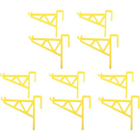 10 supports apicoles en plastique, supports pour cadres de ruche, outils et fournitures apicoles, jaunes. (1/5)