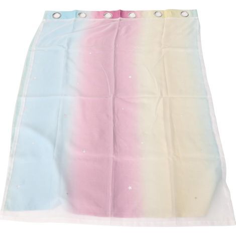 Rideaux Occultants étoiles Colorées, Design Double Couche pour Chambre de Filles, Salon, Rideaux de Fenêtre en Tissu Polyester Isolant (Violet 40" L x 52" L) (1/5)