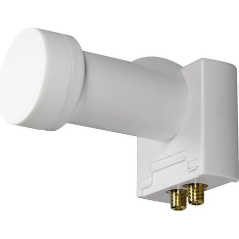 LNB Twin - RENKFORCE - Participants2 - 2 Sorties - Faible Bruit 0.4 dB - Couleur Blanc (1/5)