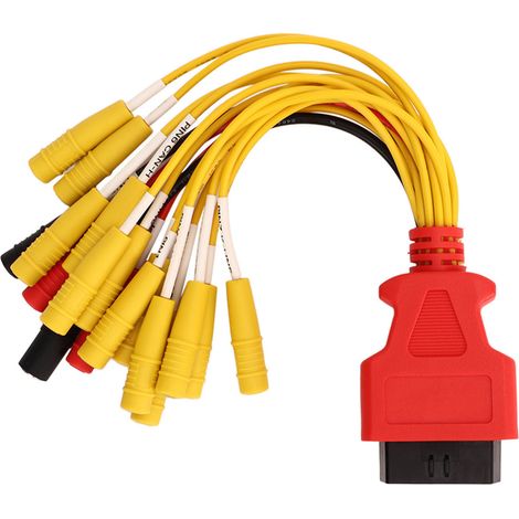 Câble diagnostic OBD2 16 broches femelle, connecteur OBDII de pontage, interface de test d'alimentation, câble de détection pour décodeur informatique. (1/5)