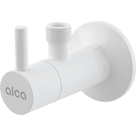 Alca - Valvola ad angolo con filtro, bianco lucido ARV001B (1/2)