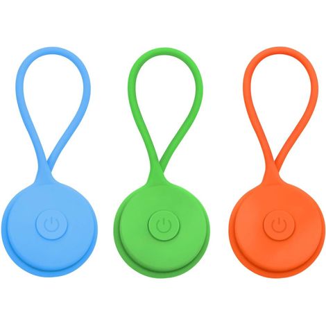Lampe de sac à dos LED avec voyant d'avertissement clignotant pour course de nuit (vert, rose, jaune) (1/5)