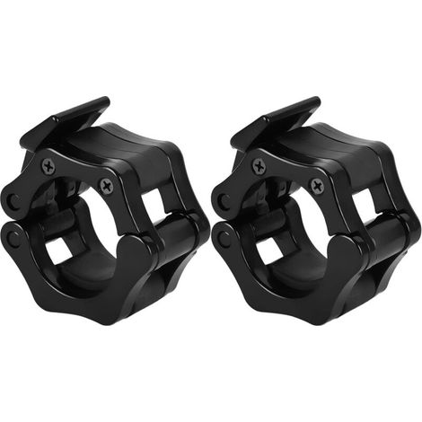 2 Pièces Collier Bague de Serrage Haltères, Pinces à Haltères,Boucle d'haltère Longue pour Entraînement de Fitness, Accessoires de Fixation d'haltères,30mm (1/5)
