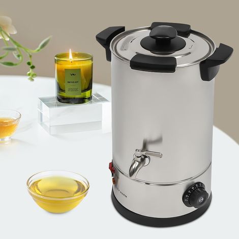 10l grand fondeur de cire la cire électrique fond en kit de fondeur de cire DIY simple nettoyage bougie fabrication 30 - 110 ℃ kit de fabrication de bougie