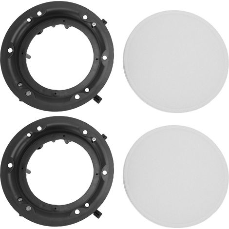 Couvercle de Grille de Haut-Parleur en Métallique avec Montage Magnétique, étui de Protection Longue Durée pour supermarché, 2 Couvercles de Haut-Parleur (1/5)