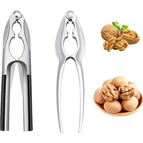 Casse-noix - Acier Inoxydable - 2PCS - Poignée Antidérapante - Durable - Ergonomique (1/2)