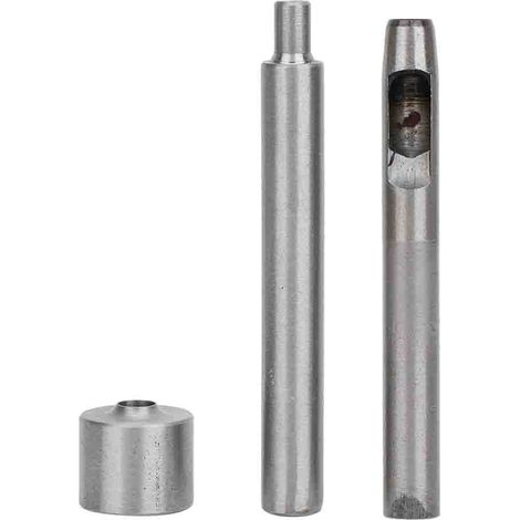 Jeu de 3 emporte-pièces ronds en acier inoxydable, poinçon à œillets 8mm pour vêtements, boucles et accessoires de couture. (1/5)
