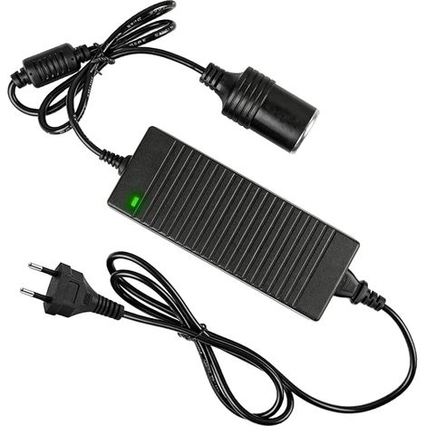 Car Power Adapter, 6.6 x 2.5 x 1.5 inch Voltage Converter 220V to 12V, AC to DC Voltage Converter 220V to 12V, Inverter Adapter with Cigarette Lighter Socket (1/5)