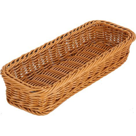 Porte-couverts de bureau pour rangement de bols, organiseur de baguettes et fourchettes pour maison hôtel restaurant, couleur café, taille M L280xL110xH50mm (1/5)
