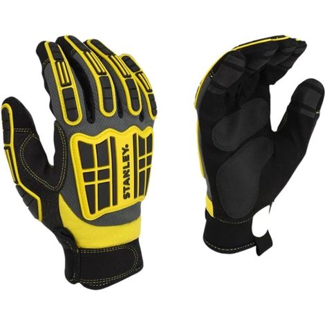 Stanley Extreme Performance Gloves TPR Knuckle Impact Protection PVC Palm Large (1/4)