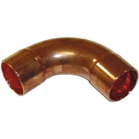Coude Cuivre 3/8 Pouces 90 Degres Femelle-Femelle Grand Rayon