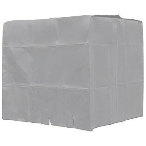 BUNTHAUS Couvercle anti-poussière de couvercle de seau 1000L, couvercle de protection de couvercle de seau de tonne de réservoir d'eau IBC, couvercle de réservoir d'eau en tissu Oxford 210D,argent (1/4)