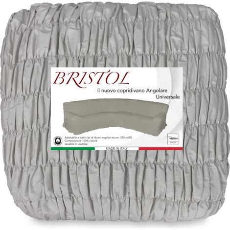 Couverture de canapé ANGULAIRE UNIVERSELLE BRISTOL GRIS-BRUN ROYAUME-UNI