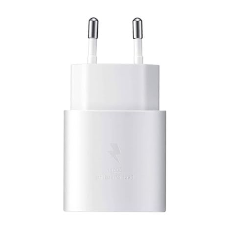 Chargeur USB C - 40 W - Technologie Power Delivery 3 0 - Compatible Samsung Galaxy S25 S24 S23 S22 S21 S20 A56 A55 A54 A53 A35 A15 A14 A05s A04s Z Flip 7 6 Tab - Blanc (1/5)