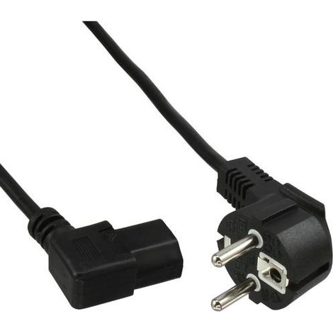 InLine B-16752M cavo di alimentazione 0,5 m nero confezione 60
