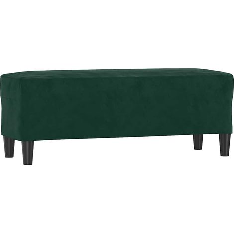 Banc Vert foncé 100x35x41 cm Velours (1/5)