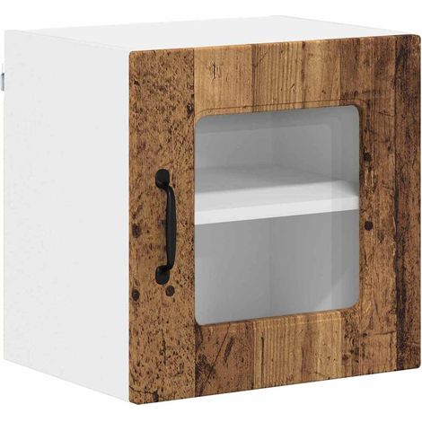 Meuble mural de cuisine，Armoire de cuisine avec porte Bois Ancien 40 x 31 x 40 cm CFW20377 (1/5)