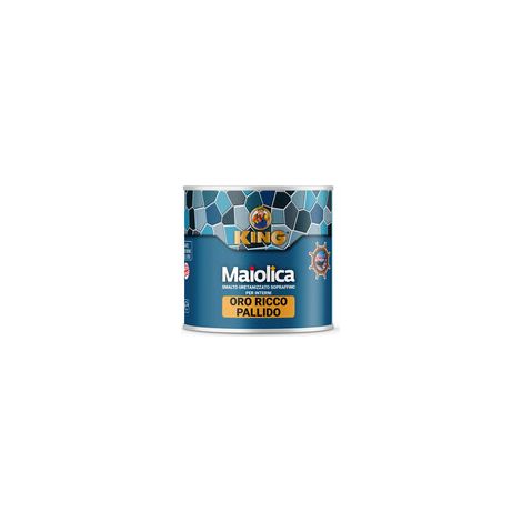 6PZ SMALTO "MAIOLICA" ORO RICCO PALLIDO GR.100 (1/2)