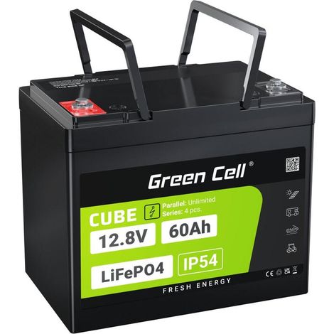 Green Cell LFPGC12V60AH Lithium-Eisenphosphat-Batterie 12,8V 60Ah (1/3)