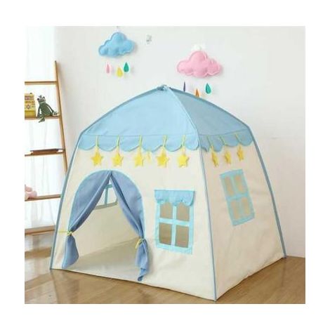Blue Kids Play Tent for Girls Princess Play Tent Indoor Children's Room Outdoor Safety Non-Toxic wit (1/5)