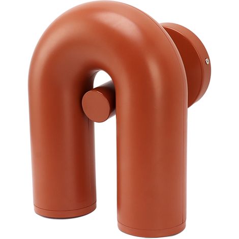 U-förmige Wandleuchte aus Eisen und ABS, moderner nordischer Stil, warmes Licht, dekorative Wandleuchte, für Hotels und Flure, 85–265 V, orange (1/5)