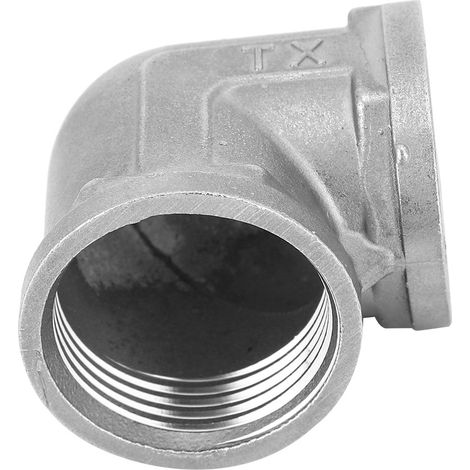 Raccord coudé fileté femelle G1in, adaptateur de tuyauterie, connecteur rapide pour plomberie et gaz combustible (1/5)