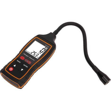 Détecteur de gaz halogène 0 à 1000 ppm, alarme sonore et lumineuse, testeur de fuites de réfrigérant (fréon) pour climatisation numérique (1/5)