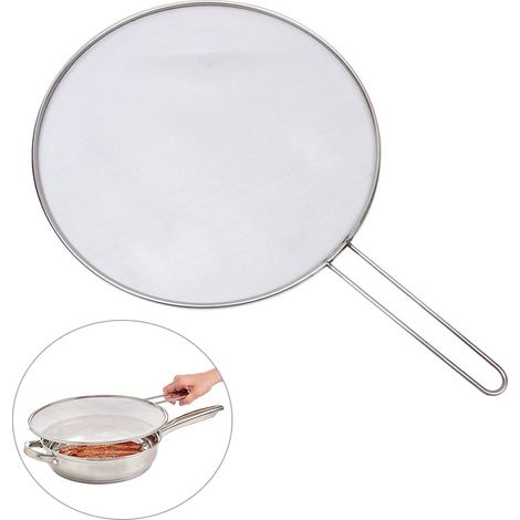 Écran anti-éclaboussures en acier inoxydable pour cuisine, grille fine de protection (1/5)