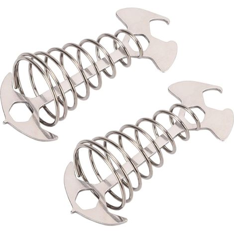 Piquets d'ancrage Anti-Chute en Forme d'arête de Poisson pour Corde à Vent, pour Camping et randonnée (Silver) (1/5)