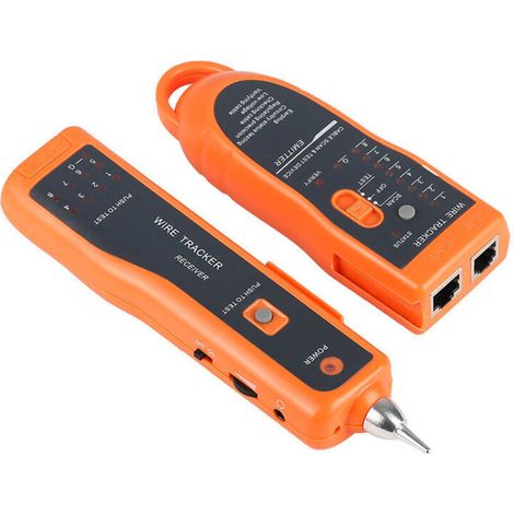XQ 350 Test RJ45 Trac de Câble Électrique RJ45 RJ11 avec Écout Test de Réseau Portable Test de Câble Téléphoniques Numérique avec Sondes Traqu de Fil pour LAN Ethernet BNC (1/5)