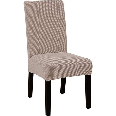 Housse de chaise de salle à manger, housse de chaise extensible, ensemble de 4 pièces, kaki