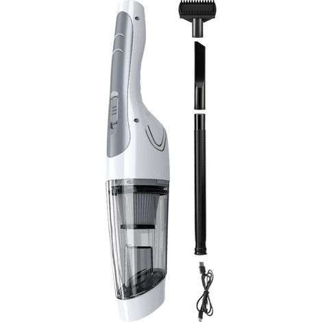 Aspirateur voiture 36600 tr/min Nettoyeur Portable Puissant pour Poils Aspirateur À Main Sans Fil Rechargeable Pour Clavier Tapis Lit Matelas Cuisine Chambre Bureau (1/5)