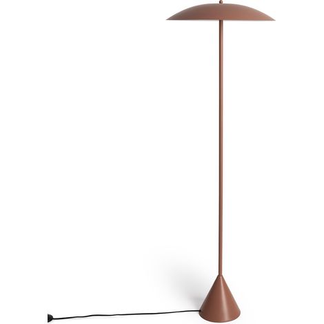 Ledkia – Lampadaire métal Irmah brun – Hauteur 1,5m – Douille E14 – Lumière chaleureuse – Design moderne pour salon (1/5)