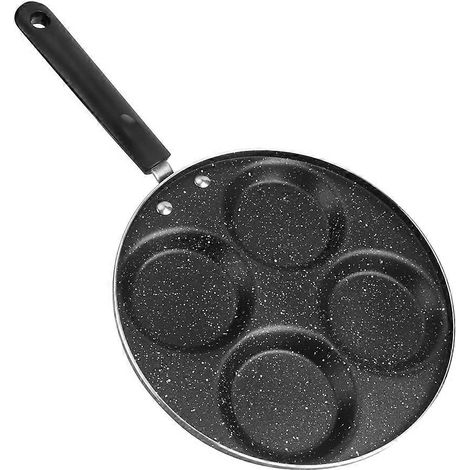 Frühstückspfanne aus Aluminium, antihaftbeschichtet, mit Griff, Küchenutensil, Durchmesser 24,5 cm, für den täglichen Gebrauch. (1/5)