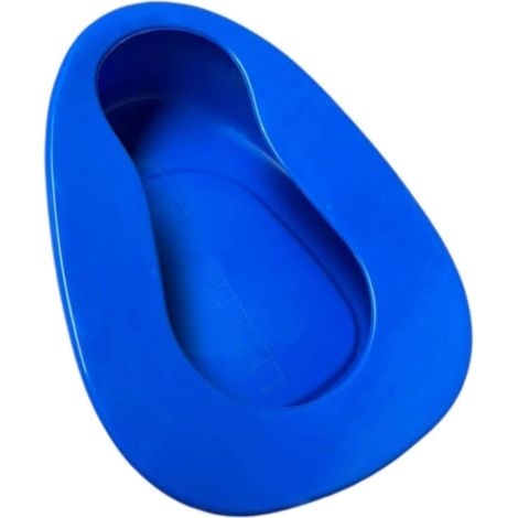 Bedpan en Plastique Bleu Contrné, récipient Contrnée 2000 ML, Bassin , pr à Domicile, Personnes Aées, Femmes Enceintes (1/5)