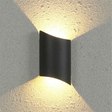 Projecteur COB AC85-265V 10W IP66 étanche en aluminium pour éclairage intérieur et extérieur, idéal pour salon, escalier, couloir, chambre, noir (lumière blanc chaud) (1/5)