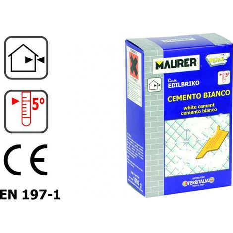 Edil Cemento Blanco Maurer (Caja 1 kg.)
