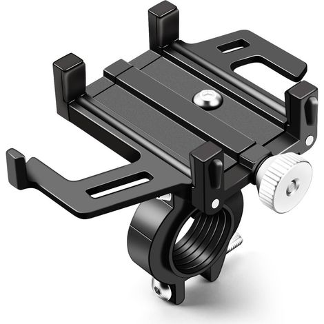 Supporto universale per telefono da moto in alluminio GABRIELLE, supporto per telefono da bici per smartphone da 4,5-7,0 pollici, stabile e durevole